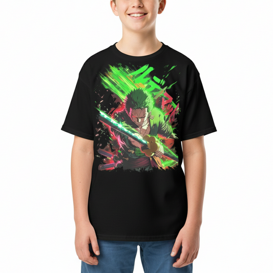 T-shirt enfant Lames Déchainées streetwear manga KAIOKEN CLUB - vue face