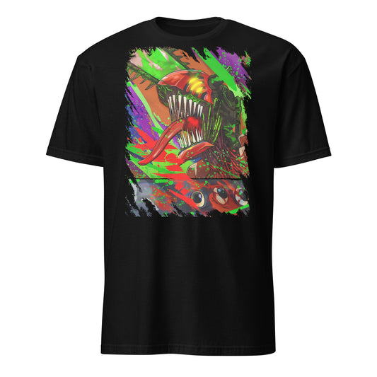 T-shirt unisexe Neon Fury noir streetwear manga KAIOKEN CLUB - vue face