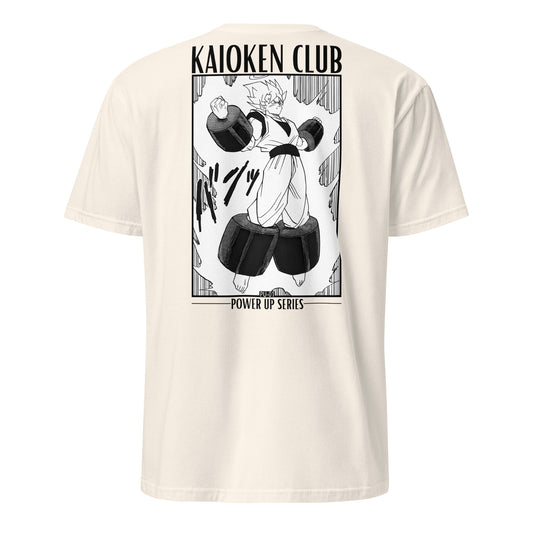 T-shirt PU-01 Ascension gris sport streetwear motivation KAIOKEN CLUB Power Up Series - vue face