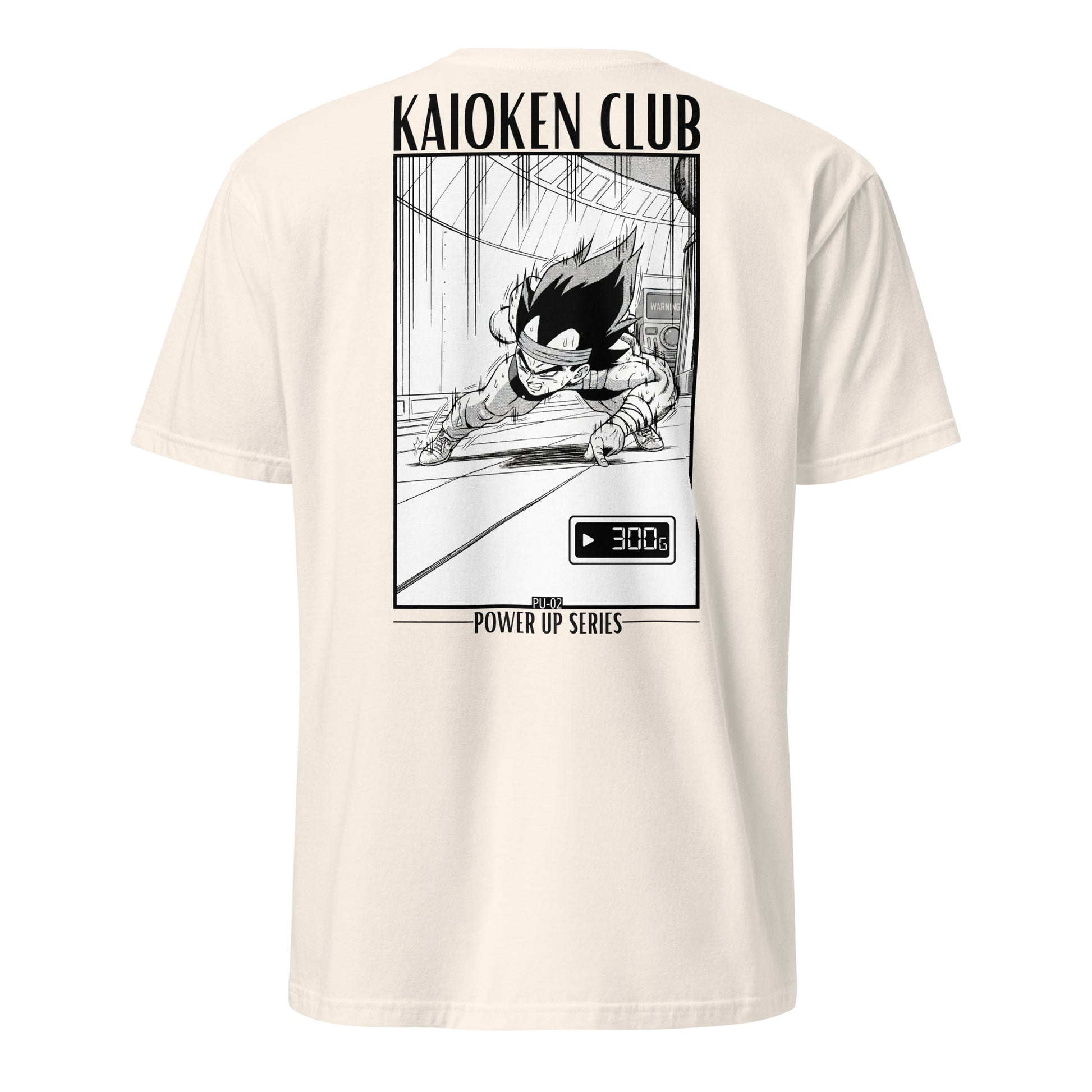 T-shirt PU-02 Gravity gris sport streetwear motivation Saiyan KAIOKEN CLUB Power Up Series - vue face