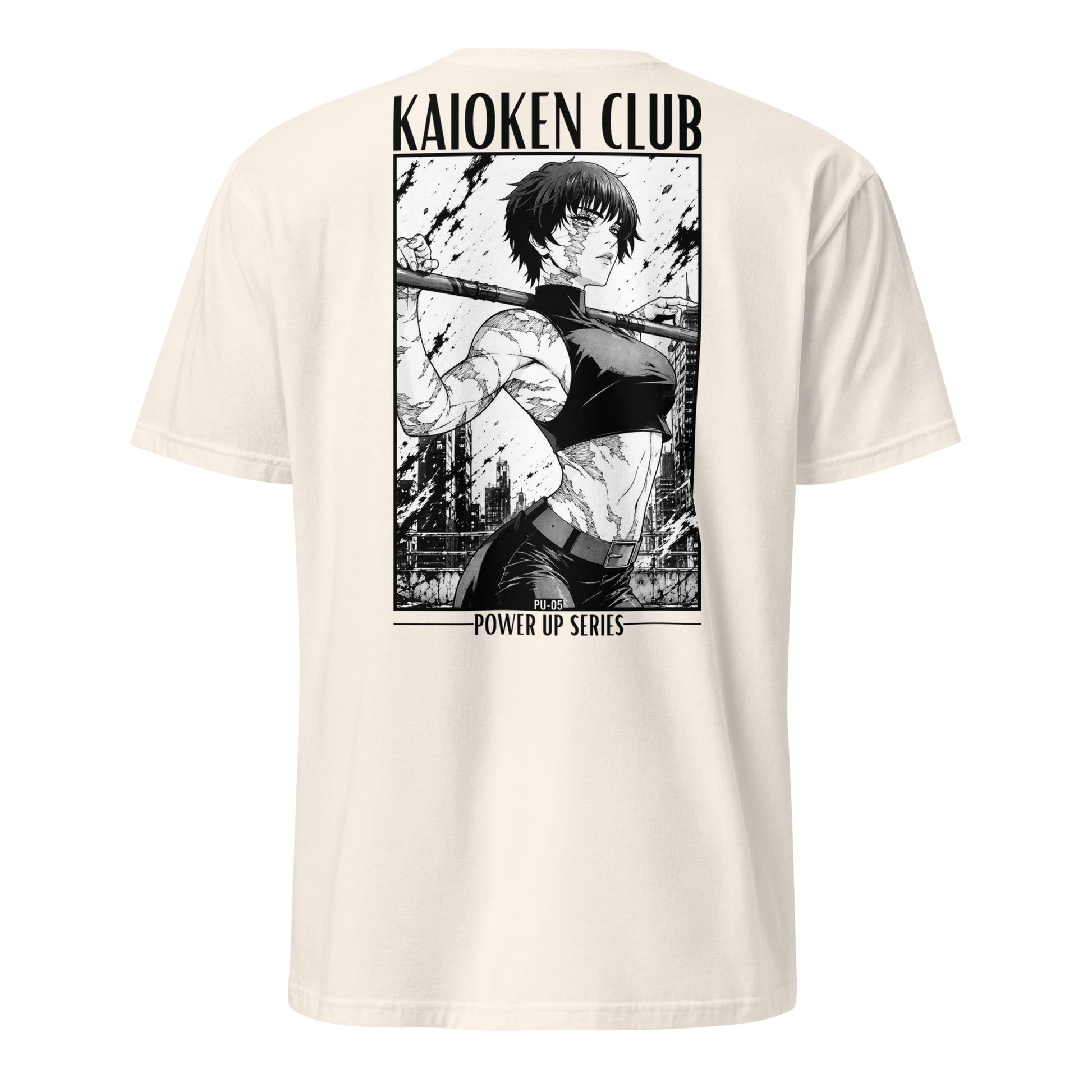 T-shirt PU-05 Restriction gris sport streetwear volonté KAIOKEN CLUB Power Up Series - vue face