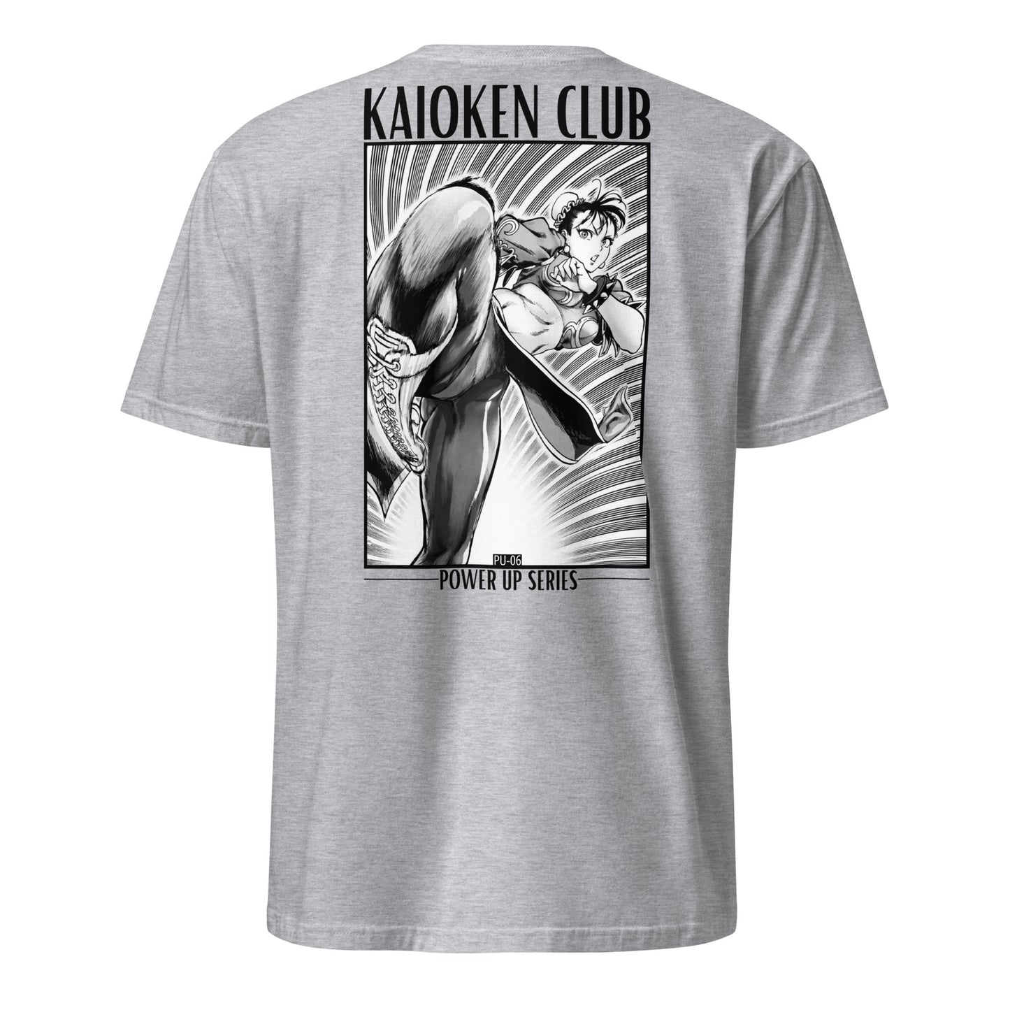 T-shirt PU-06 Velocity détail design vitesse discipline puissance manga
