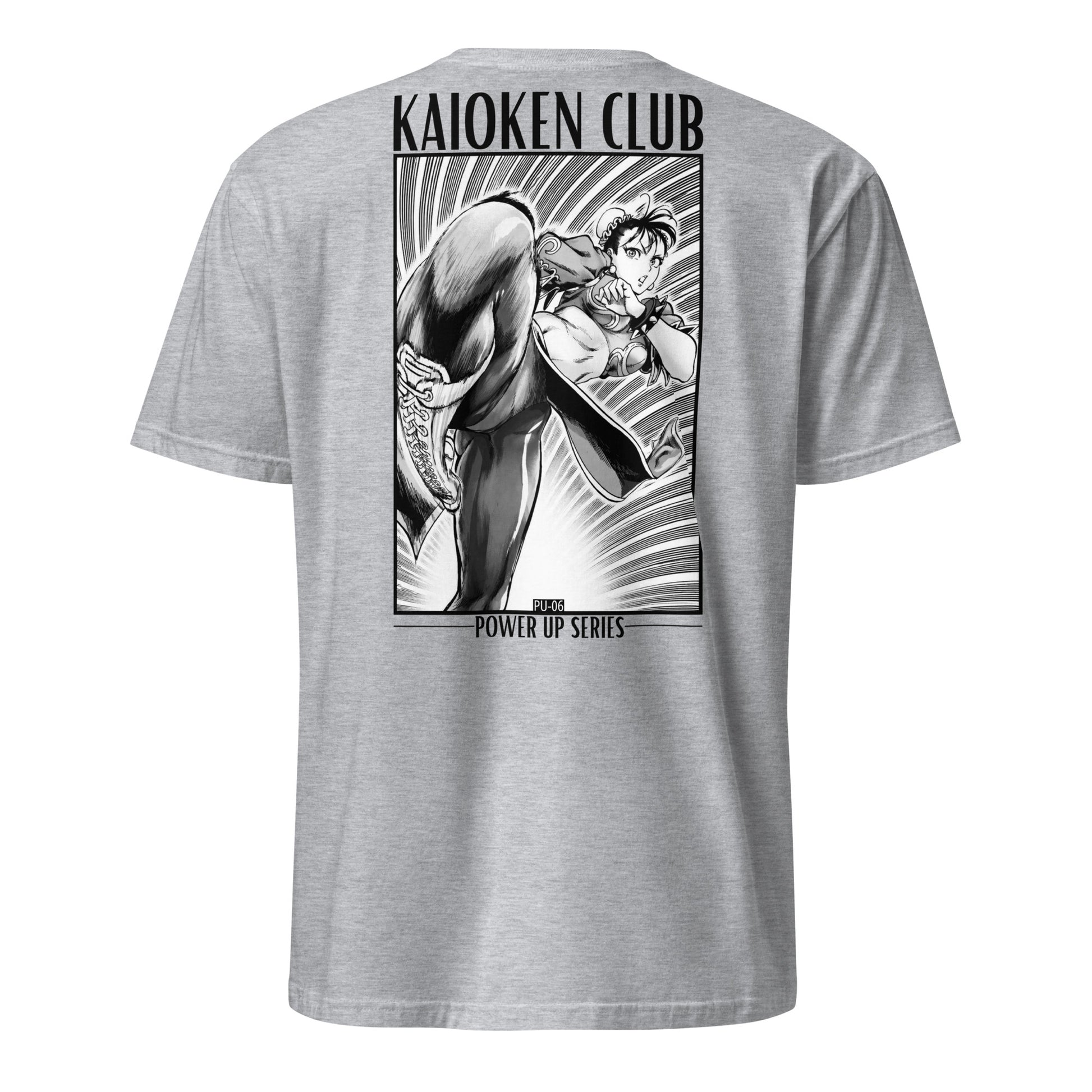 T-shirt PU-06 Velocity détail design vitesse discipline puissance manga