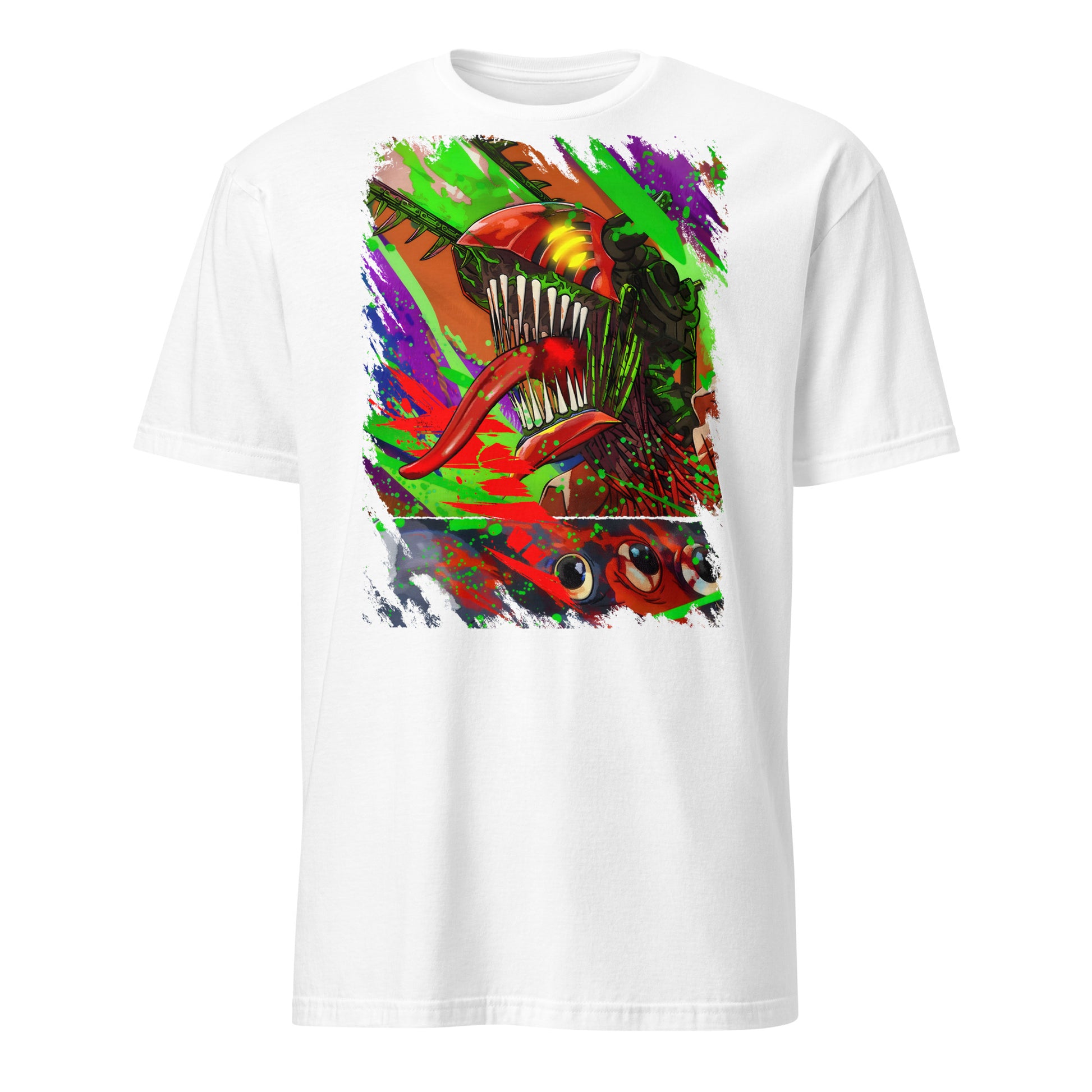 T-shirt Neon Fury détail design neon manga streetwear