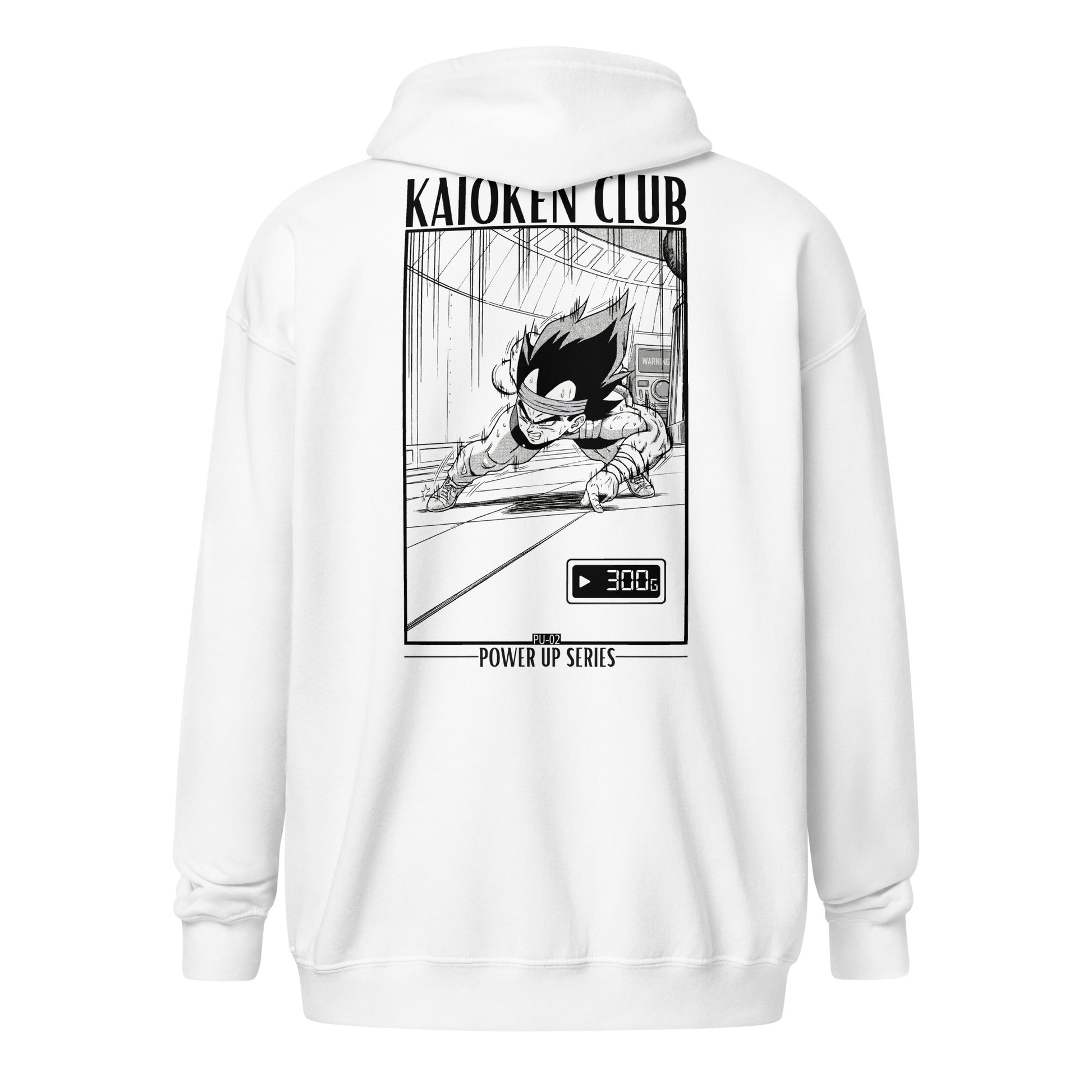 Zip-Hoodie PU-02 UNIT Gravity porté modèle fitness streetwear