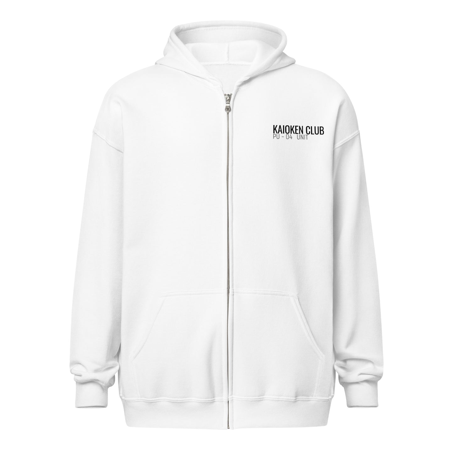 Zip-Hoodie PU-04 UNIT Apex détail design puissance absolue manga sport